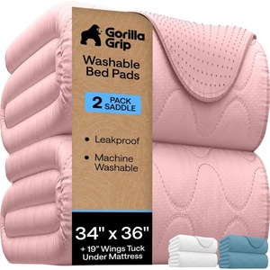 image:imageGORILLA GRIP Washable Reusable Underpads 52x34 WhitePink