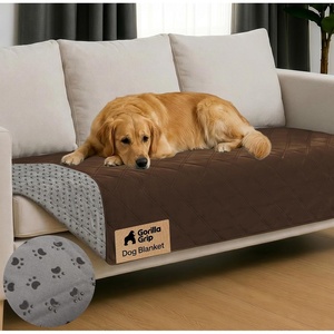 image:imageGORILLA GRIP Waterproof Dog Blanket Couch Cover for Dogs 30x70 CharcoalChocolate