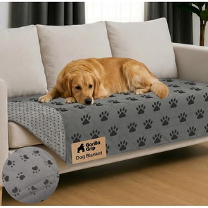 image:imageGORILLA GRIP Waterproof Dog Blanket Couch Cover for Dogs 30x70 CharcoalGray Black Paw