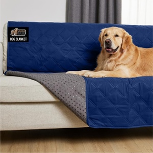 image:imageGORILLA GRIP Waterproof Dog Blanket Couch Cover for Dogs 30x70 CharcoalNavy