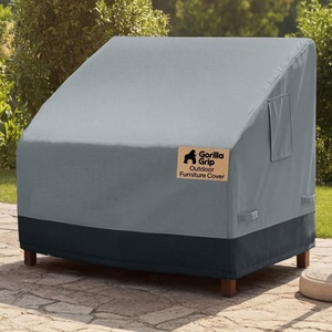 image:imageGORILLA GRIP Waterproof Outdoor Patio Sofa Cover 80 Inch SilverBlack
