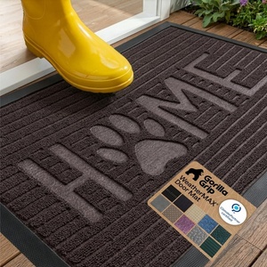 image:imageGORILLA GRIP WeatherMAX Door Mat Indoor Outdoor Use 29x17 Gray DiamondEspresso Home Paw