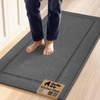 image:imageGORILLA GRIP Kitchen Rug Soft Comfortable Floor Mat 24x20 GrayDark Gray