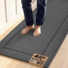 image:imageGORILLA GRIP Kitchen Rug Soft Comfortable Floor Mat 24x20 GrayDark Gray