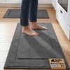 image:imageGORILLA GRIP Kitchen Rug Soft Comfortable Floor Mat 24x20 GrayDark Gray