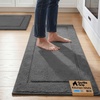 image:imageGORILLA GRIP Kitchen Rug Soft Comfortable Floor Mat 24x20 GrayDark Gray