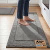 image:imageGORILLA GRIP Kitchen Rug Soft Comfortable Floor Mat 24x20 GrayGrey