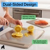 image:imageGORILLA GRIP 304 Stainless Steel and Plastic Cutting Board 16x11 BlackBeige
