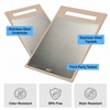 image:imageGORILLA GRIP 304 Stainless Steel and Plastic Cutting Board 16x11 BlackBeige