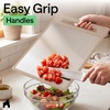 image:imageGORILLA GRIP 304 Stainless Steel and Plastic Cutting Board 16x11 BlackBeige