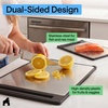 image:imageGORILLA GRIP 304 Stainless Steel and Plastic Cutting Board 16x11 BlackBlack