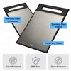image:imageGORILLA GRIP 304 Stainless Steel and Plastic Cutting Board 16x11 BlackBlack