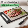 image:imageGORILLA GRIP 304 Stainless Steel and Plastic Cutting Board 16x11 BlackBlack