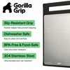 image:imageGORILLA GRIP 304 Stainless Steel and Plastic Cutting Board 16x11 BlackBlack