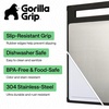 image:imageGORILLA GRIP 304 Stainless Steel and Plastic Cutting Board 16x11 BlackBlack