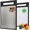 image:imageGORILLA GRIP 304 Stainless Steel and Plastic Cutting Board 16x11 BlackBlack