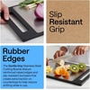 image:imageGORILLA GRIP 304 Stainless Steel and Plastic Cutting Board 16x11 BlackBlack
