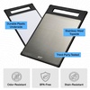 image:imageGORILLA GRIP 304 Stainless Steel and Plastic Cutting Board 16x11 BlackBlack