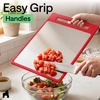 image:imageGORILLA GRIP 304 Stainless Steel and Plastic Cutting Board 16x11 BlackRed