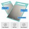 image:imageGORILLA GRIP 304 Stainless Steel and Plastic Cutting Board 16x11 BlackTurquoise