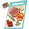 image:imageGORILLA GRIP 304 Stainless Steel and Plastic Cutting Board 16x11 BlackTurquoise