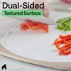 image:imageGORILLA GRIP BPAFree Reversible Kitchen Cutting Board Set of 3 BlackAlmondWhite