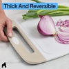 image:imageGORILLA GRIP BPAFree Reversible Kitchen Cutting Board Set of 3 BlackAlmondWhite