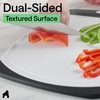 image:imageGORILLA GRIP BPAFree Reversible Kitchen Cutting Board Set of 3 BlackBlackWhite