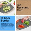 image:imageGORILLA GRIP BPAFree Reversible Kitchen Cutting Board Set of 3 BlackGrayAlmond