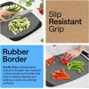 image:imageGORILLA GRIP BPAFree Reversible Kitchen Cutting Board Set of 3 BlackGrayBlack