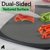 image:imageGORILLA GRIP BPAFree Reversible Kitchen Cutting Board Set of 3 BlackGrayBlack
