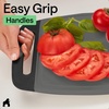 image:imageGORILLA GRIP BPAFree Reversible Kitchen Cutting Board Set of 3 BlackGrayBlack