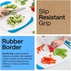 image:imageGORILLA GRIP BPAFree Reversible Kitchen Cutting Board Set of 3 BlackGrayBlackAqua