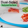 image:imageGORILLA GRIP BPAFree Reversible Kitchen Cutting Board Set of 3 BlackGrayBlackAqua