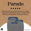image:imageGORILLA GRIP BPAFree Reversible Kitchen Cutting Board Set of 3 BlackGrayBlue