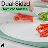 image:imageGORILLA GRIP BPAFree Reversible Kitchen Cutting Board Set of 3 BlackGrayMintLight Pink