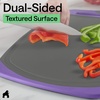 image:imageGORILLA GRIP BPAFree Reversible Kitchen Cutting Board Set of 3 BlackGrayPurple