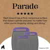 image:imageGORILLA GRIP BPAFree Reversible Kitchen Cutting Board Set of 3 BlackGrayPurple