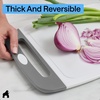 image:imageGORILLA GRIP BPAFree Reversible Kitchen Cutting Board Set of 3 BlackGrayWhite