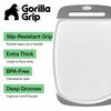 image:imageGORILLA GRIP BPAFree Reversible Kitchen Cutting Board Set of 3 BlackGrayWhite