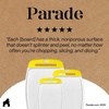 image:imageGORILLA GRIP BPAFree Reversible Kitchen Cutting Board Set of 3 BlackLemonWhite