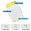 image:imageGORILLA GRIP BPAFree Reversible Kitchen Cutting Board Set of 3 BlackLemonWhite