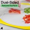 image:imageGORILLA GRIP BPAFree Reversible Kitchen Cutting Board Set of 3 BlackLemonWhite