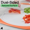 image:imageGORILLA GRIP BPAFree Reversible Kitchen Cutting Board Set of 3 BlackLimeOrangeLemon