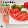 image:imageGORILLA GRIP BPAFree Reversible Kitchen Cutting Board Set of 3 BlackLimeOrangeLemon