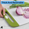 image:imageGORILLA GRIP BPAFree Reversible Kitchen Cutting Board Set of 3 BlackLimeWhite
