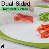image:imageGORILLA GRIP BPAFree Reversible Kitchen Cutting Board Set of 3 BlackLimeWhite