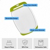 image:imageGORILLA GRIP BPAFree Reversible Kitchen Cutting Board Set of 3 BlackLimeWhite