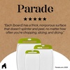 image:imageGORILLA GRIP BPAFree Reversible Kitchen Cutting Board Set of 3 BlackLimeWhite