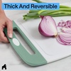 image:imageGORILLA GRIP BPAFree Reversible Kitchen Cutting Board Set of 3 BlackMintWhite